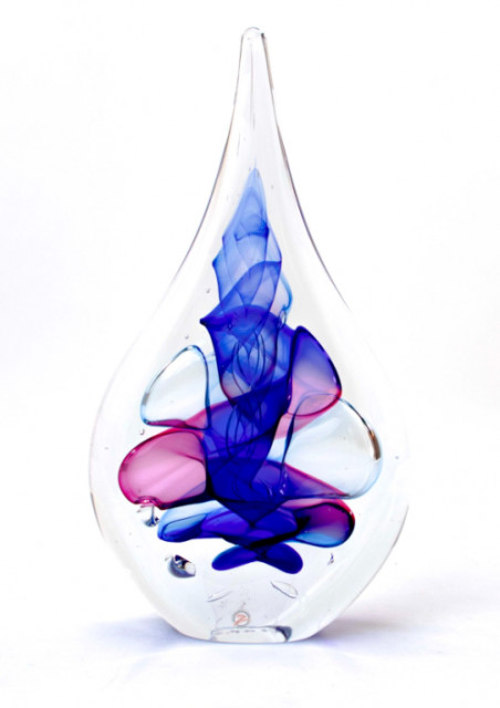 Loranto + Druppel plat groot, blauw-roze